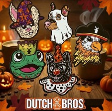 Pre-Sale Dutch Bros Halloween Edition Complete 5 Sticker Set October 27th, 2026 picture