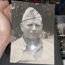 WWII U.S. Official USMC Photograph Major Gen. Roy S. Geiger 1943 B&W picture