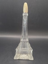 Vintage Eiffel Tower Shaped Empty Glass Perfume Bottle Paris JAMY FRANCE 8
