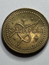 RARE SPACE PORT SPACE MONEY ARCADE TOKEN - SEARCH MY STORE FOR MORE #sf1 picture