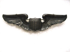 /US Army Air Force Pilot Wings Badge Sterling,pin back,1940-s picture