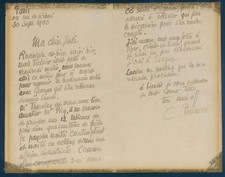 Camille Pissaro Impressionist Painter Autograph Letter Signed ALS To Wife 91760 picture