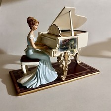 Thomas Kinkade “A Musical Interlude” Music Box Hamilton Collection A0206 Mfg2014 picture