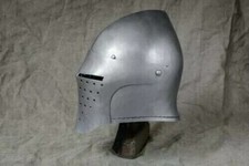 Medieval Combat Bascinet Helmet Griffon Custom HNB 18 Gg Steel Christmas engrave picture