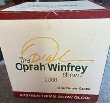 Rare The Oprah Winfrey Show Christmas Snow Globe 2008 W Original Box Oprah Store picture