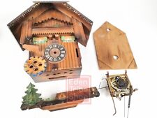 Vintage German Cuckoo Clocks For Parts or Repair Green Tree picture
