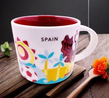 Starbucks Mug Spain You Are Here YAH Spain Coffee Cup 14oz Collectible New NoBox picture