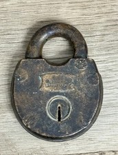 Vintage Antique Wilson Bohannan Padlock Lock No Key picture