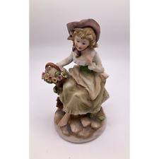 1980's Vintage Giuseppe Lady Pottery Figurines picture