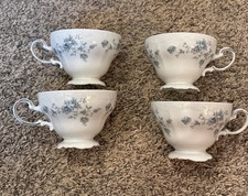 NIB Vintage Johann Haviland Bavaria Tea Cups White Porcelain Original Box (4) picture