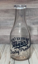 Vintage Myers' Dairy Milk Bottle 1 Quart Quality Ice Cream and Dairy Foods picture