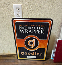 Goodies Natural Leaf Wrapper Advertising Sign - Black Brown Orange White picture