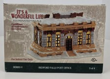 Enesco It's A Wonderful Life Illuminated Village Bedford Falls Post Office New picture