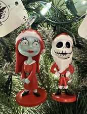 2ct 2026 Nightmare Before Christmas Jack & Sally Christmas Tree Ornaments w Tag picture