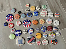 Lot of 42 Vintage Political Pins Campaign Nostalgia Collectible Random Mixed picture