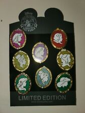 Princess Cameo Silhouette Mystery Collection Lot Of 8 Glitter Disney Pin picture