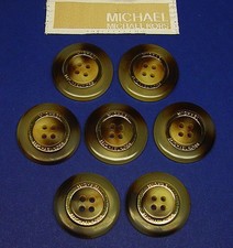 7 MICHAEL KORS brown color horn effect large 1.1 