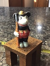 DISNEY MICKEY MOUSE DOUGHBOY SOLDIER 1930's Japanese Bisque Figurine SCARCE RARE picture