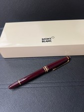 New 2026 Montblanc Meisterstück Red Rollerball Pen Gold Trim Luxury - New In Box picture