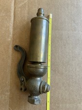 Antique Buckeye Brass Works Steam Whistle with Valve Lever picture