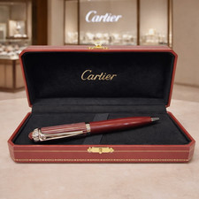 📣DEAL HOT🖊Cartier Red Ballpoint Pen Luxury Writing Pen VIP Gift Rare w Box NIB picture
