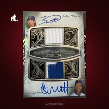2024 Topps Sterling - Bobby Witt Jr. / George Brett [Silver] Patch / Auto /15 picture
