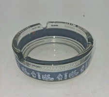 Vtg Caesars Palace Glass Ashtray Las Vegas Casino Greek Mancave Poker SMALL CHIP picture