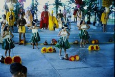 1964 35mm Slide Polynesian Cultural Center Hawaii Ethnic History Dance #12246 picture