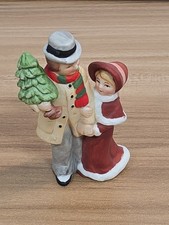 Vintage 1986 LEFTON Colonial Village Mr Eberhardt Daughter Christmas Tree #05827 picture