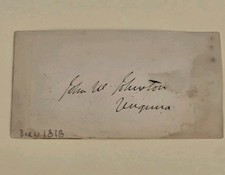 John W Johnston Signed 1800s Senator Virginia Autograph Politician Auto picture