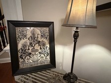 Angkor Wat Bas-relief Framed Charcoal Temple Rubbing Rice Paper Authentic picture