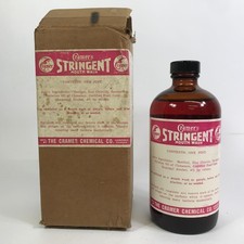 Vintage Cramer's Chemical Co Stringent Mouth Wash Pint Size Bottle 1950s 1960s picture