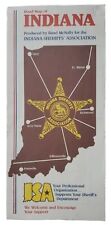 Road Map Indiana State USA 1996 Rand McNally For Sheriff's Association Collectib picture