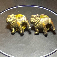Vintage Mack Trucks Bulldog Brass Hat Pins Tie Tacks Trucker Lot of 2 picture