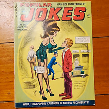 POPULAR JOKES Magazine December 1975 Adult Humor and Gags BILL WARD Pin-up Art picture