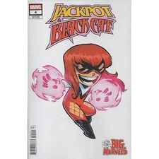 Jackpot And Black Cat #4 Skottie Young Big Marvel Variant Marvel Comics picture