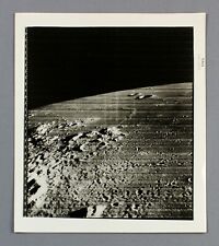1967 the MOON original vintage NASA Lunar Orbiter II PHOTOGRAPH oblique angle picture