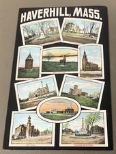 T1637 HAVERHILL, MA. POSTCARD, MULTI VIEW picture