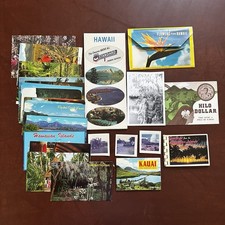 Vintage Hawaii Souvenir Ephemera Lot Postcards Photo Books Kauai Hilo 1960s picture