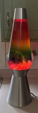 27 Inch Lava Lamp Silver Base & Rainbow Works Great New Bulb picture