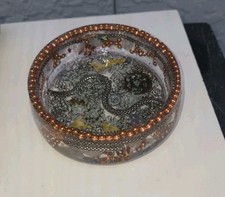 Handmade Orgonite Bowl Clear Quartz Crystal Copper Brass Mixed Metals Orgone EMF picture