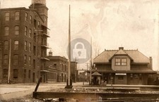 Philadelphia PA Tioga Street View Train Station Depot 1900s RPPC Postcard COPY picture