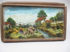 Olga Fisch Folklore Quito Ecuador 4 Painted Panels Hand Made - 