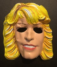 Vintage 1970’s Farrah Fawcett Halloween Costume Mask *flaws* NTS2D23 picture