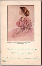 1911 Pretty Lady Embossed Postcard 