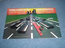 1987 Yamaha Electric Keyboard Vintage 2pg Ad 