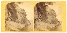 VERMONT STEREOVIEW - Burlington - Juniper Island - AF Styles 1860s picture