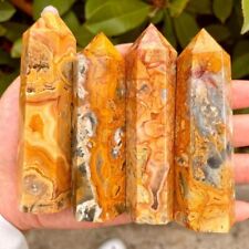 Crazy Lace Agate Crystal Tower Obelisk Natural Protection Stone Healing Mineral picture