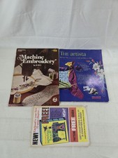 Lot of 3 Various Embroidery Sewing Books picture