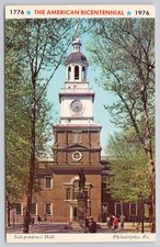 American Bicentennial Independence Hall Philadelphia PA Pennsylvania Postcard picture